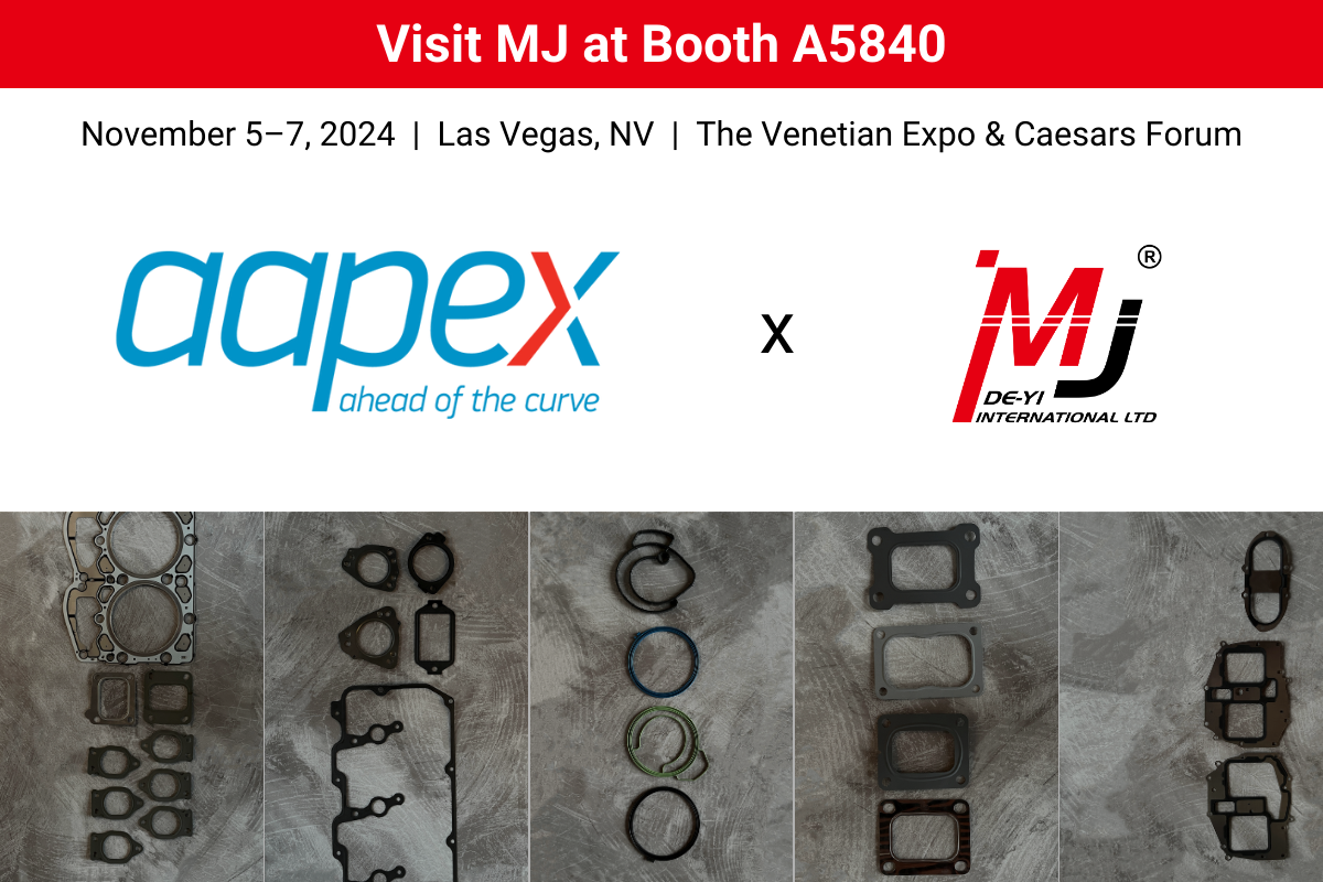 Meet MJ GASKET at Booth A5840 at AAPEX Show 2024