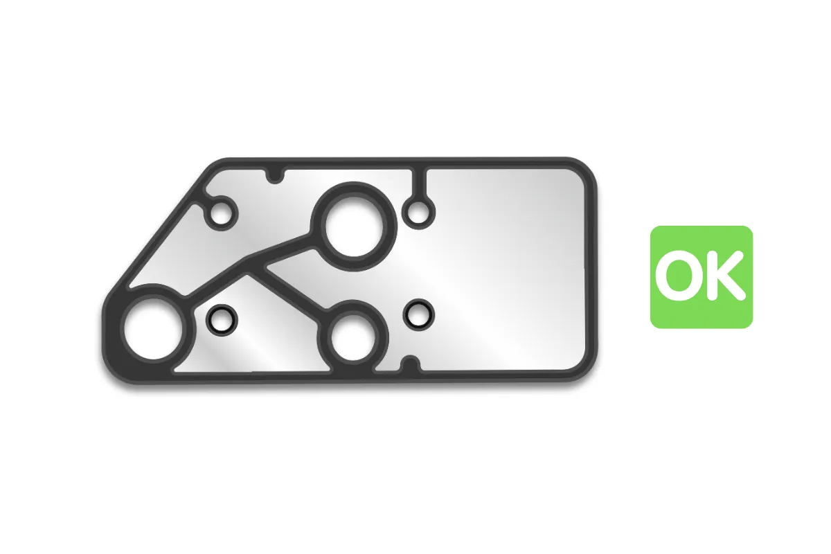 Acceptable precision-finished gasket edge