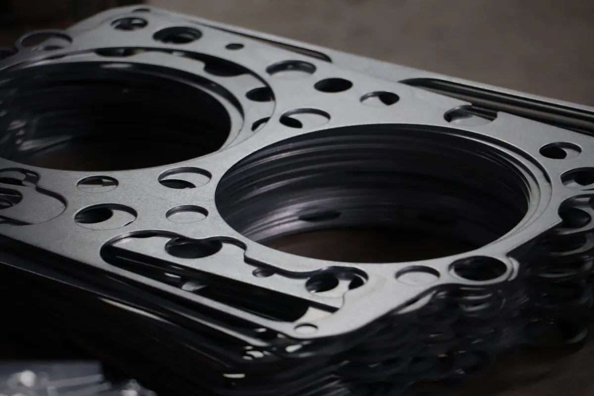 Stack of steel gaskets